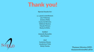 Thaiane Moreira de Oliveira - The preprint state: an overview about preprint ecosystem