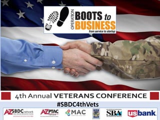 WELCOME!
#SBDC4thVets

 