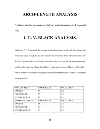4th book mixed dentition space analysis | PDF