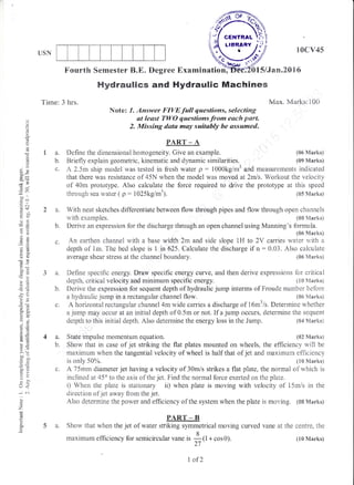 4th Semester (Dec-2015; Jan-2016) Civil Engineering Question Paper | PDF