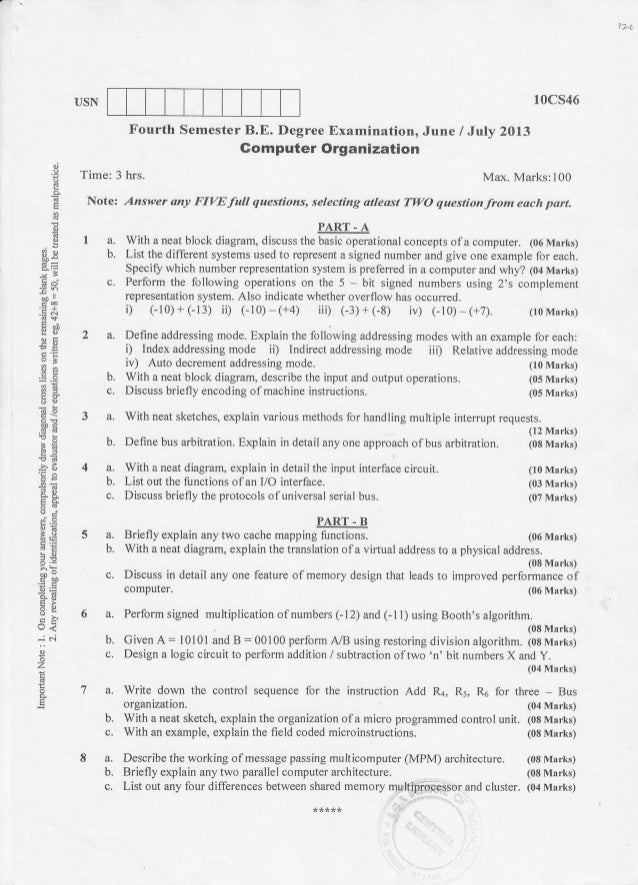Architecture Design Question Paper 4th semester cs / is (2013-june) question papers Architecture Design Question Paper 4th semester cs / is (2013-june) question papers
