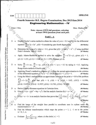 4th cs & is question papers dec 2013