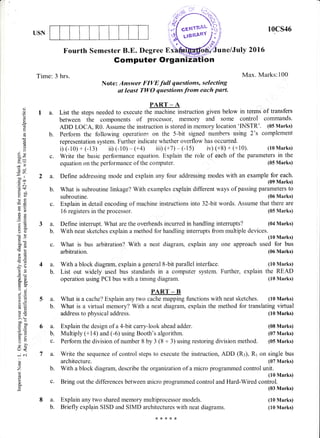 4th Semester (June-2016) Computer Science and Information Science ...