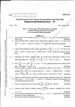 4th semester VTU BE CV question papers June 2016 | PDF