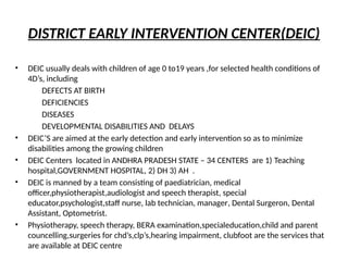 Deic Health Rashtriya health mission in andhra pradesh | PPTX