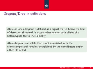 The drop-out/drop-in model | PDF