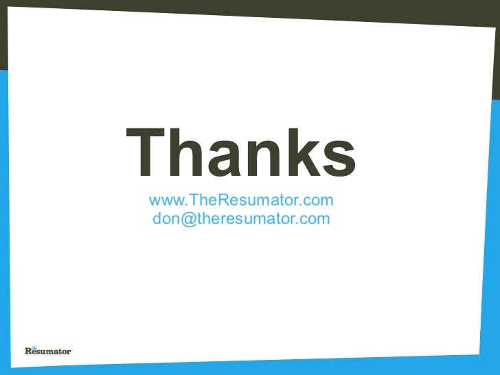 the resumator presents at under the radar