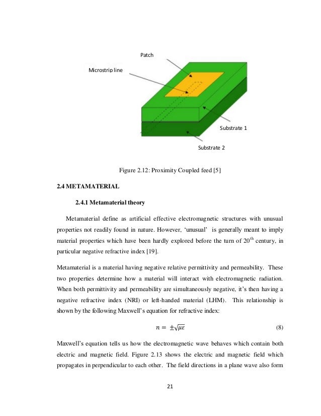 Fringing Field In Microstrip Patch Antenna Array