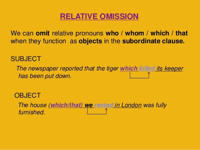 Relative Clauses Usos - InglÃ©s / They may add meaning, but