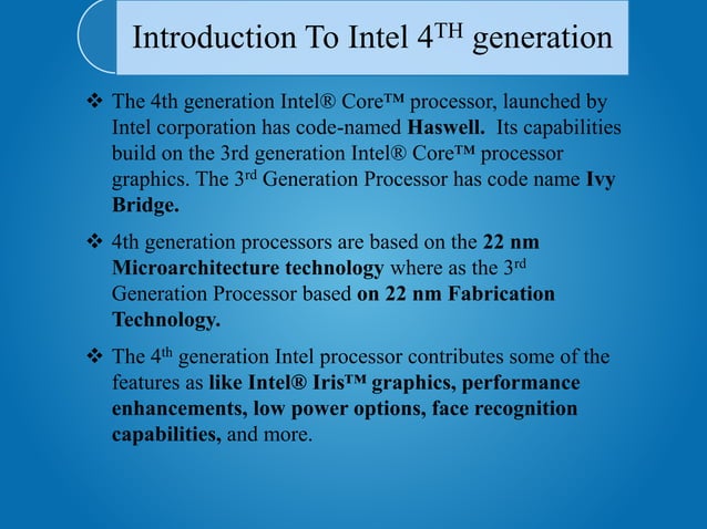 Computer System Specification - 4th Generation | PPTX | Consumer ...