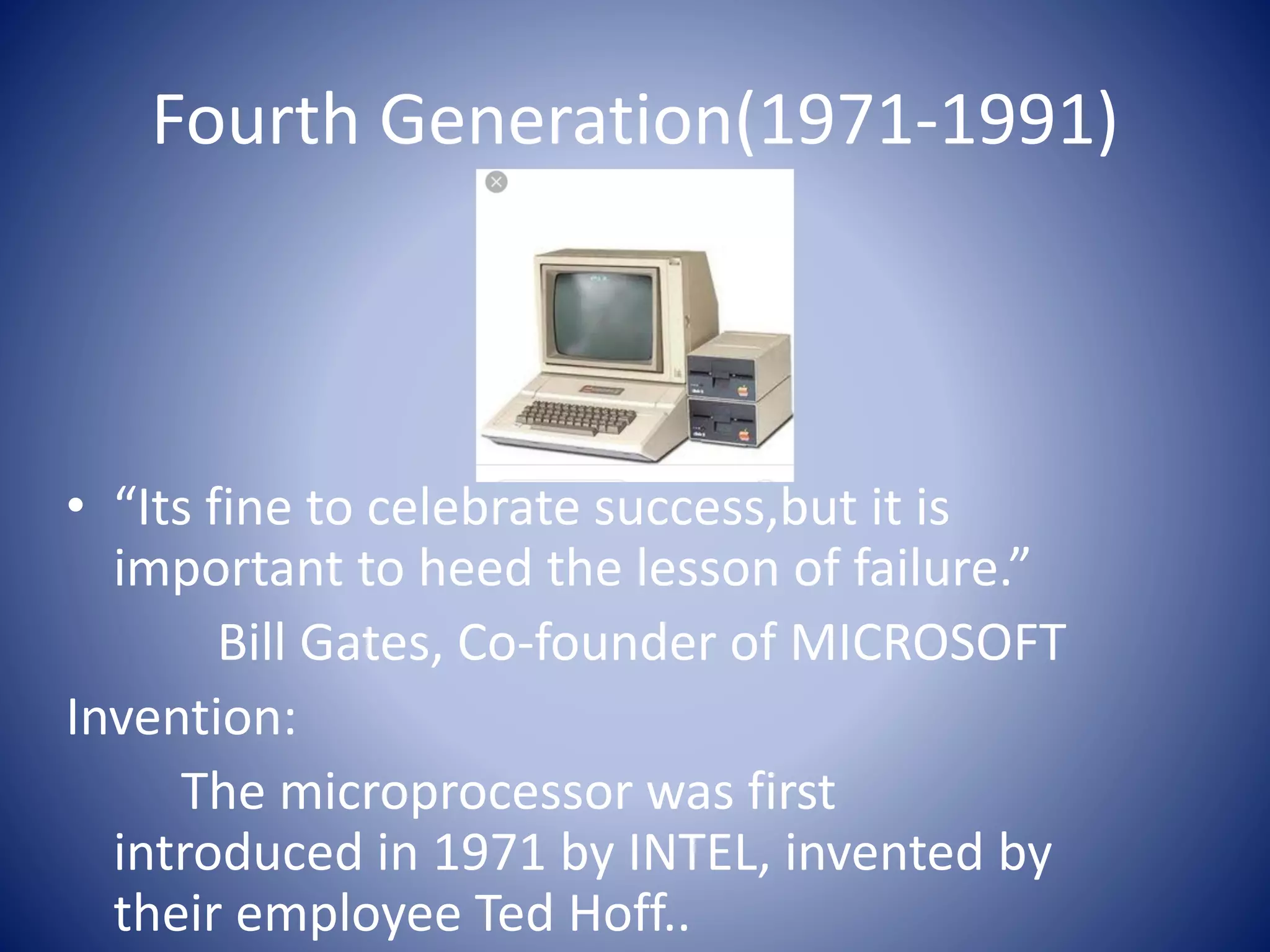 4th generation of computer | PDF | Computing | Technology & Computing