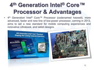 4th generation intel core processoer | PPTX