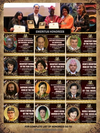 FOR COMPLETE LIST OF HONOREES GO TO
WWW.GODAWARDS.COM
 