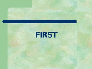 FIRST 