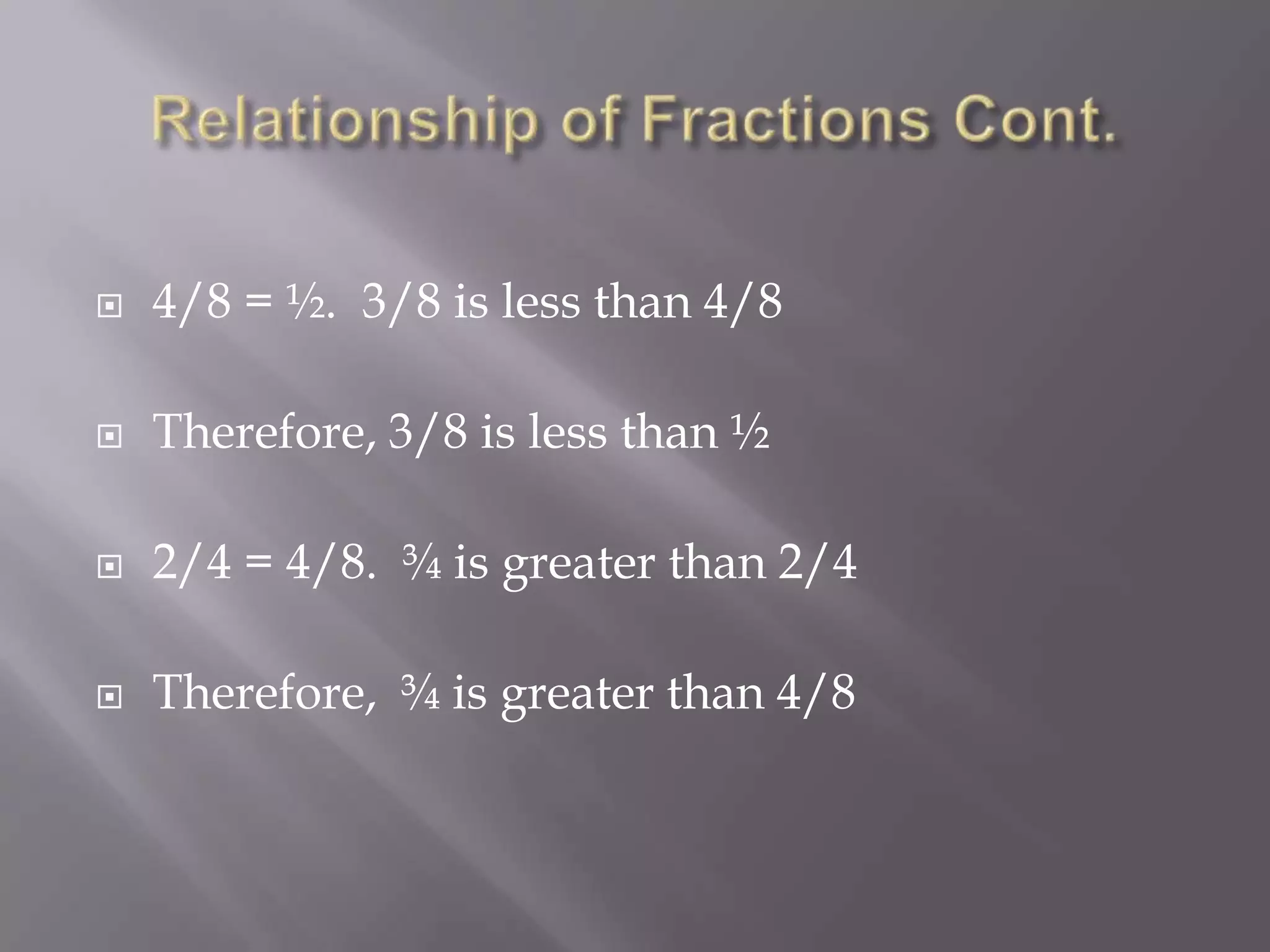 4th grade mathematics: fractions | PPTX