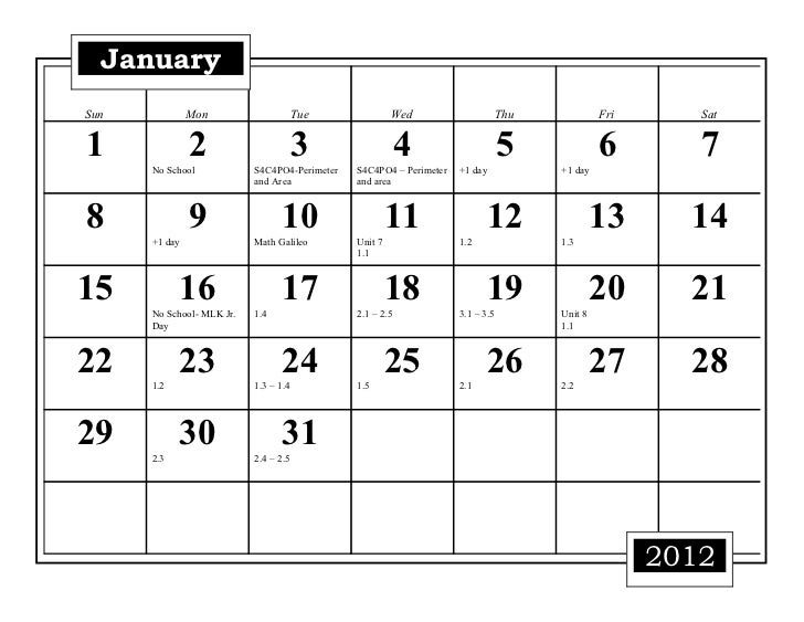 4th grade math pacing calendar