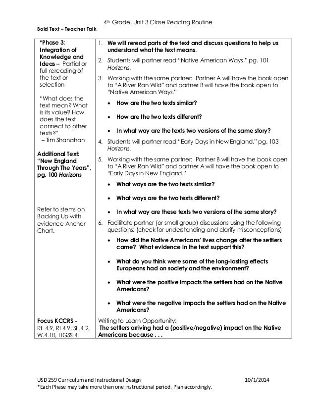 4th grade reading
