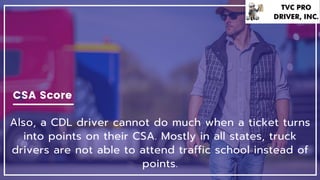 Three Point Rule Cdl 4 things you need to remember when you get cdl tickets | PDF