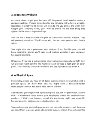 4 things your startup might need