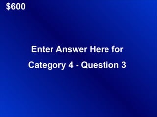$600 Enter Answer Here for Category 4 - Question 3 