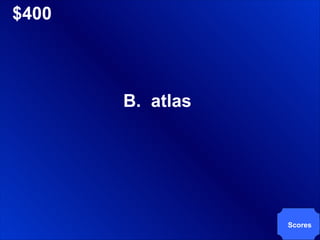 $400 B.  atlas Scores 