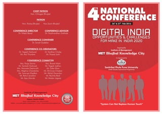 4th National Conference at MET Institute of Management