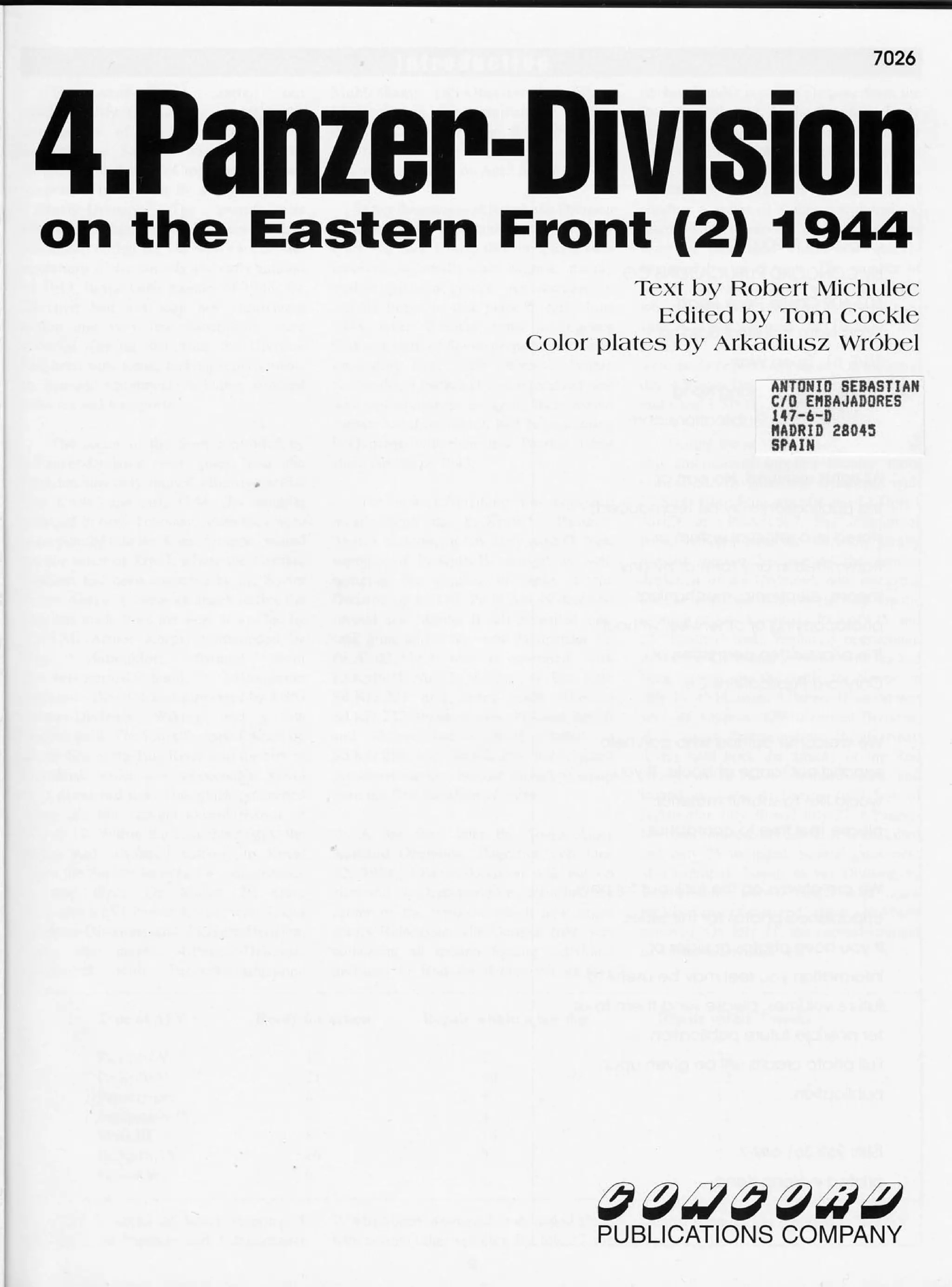 洋書 4.Panzer-Division On The Eastern Front 1 61eb495NkRL._UF894,1000_QL80_.jpg