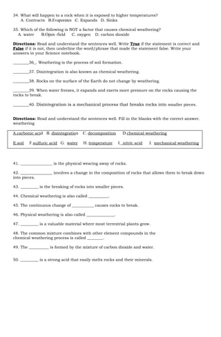 Periodical test in science 5 , quarternalimotbko | DOCX
