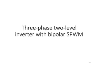 Three-phase two-level
inverter with bipolar SPWM
156
 