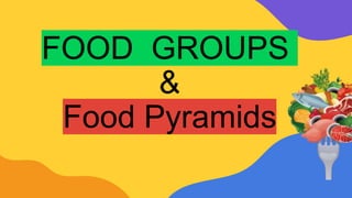 FOOD GROUPS
&
Food Pyramids
 