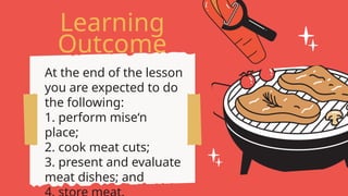 Prepare and cook meat quarter 4 technology and livelihod education | PPTX