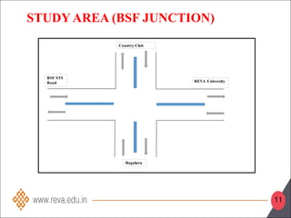 STUDY AREA (BSF JUNCTION)
11
BSF STS
Road REVA University
Country Club
Bagaluru
 