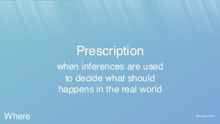 Wrangle 2015
Prescription
when inferences are used
to decide what should
happens in the real world
Where
 