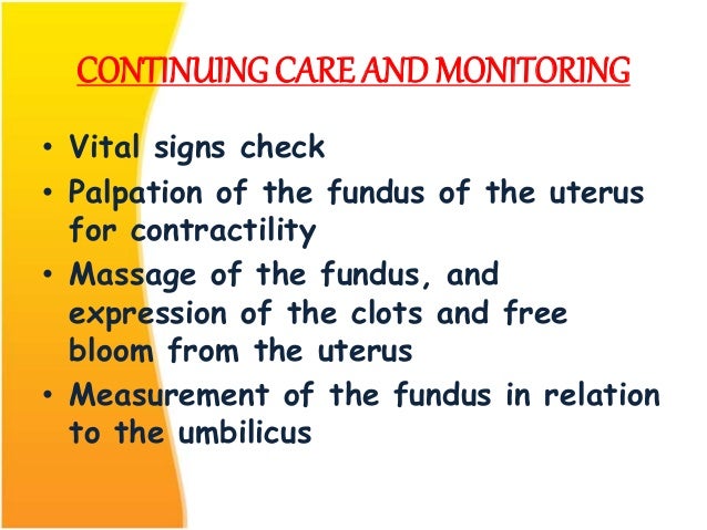 4th Stage Of Labor M Sc 1st Year 4th Stage Of Labor M Sc 1st Year