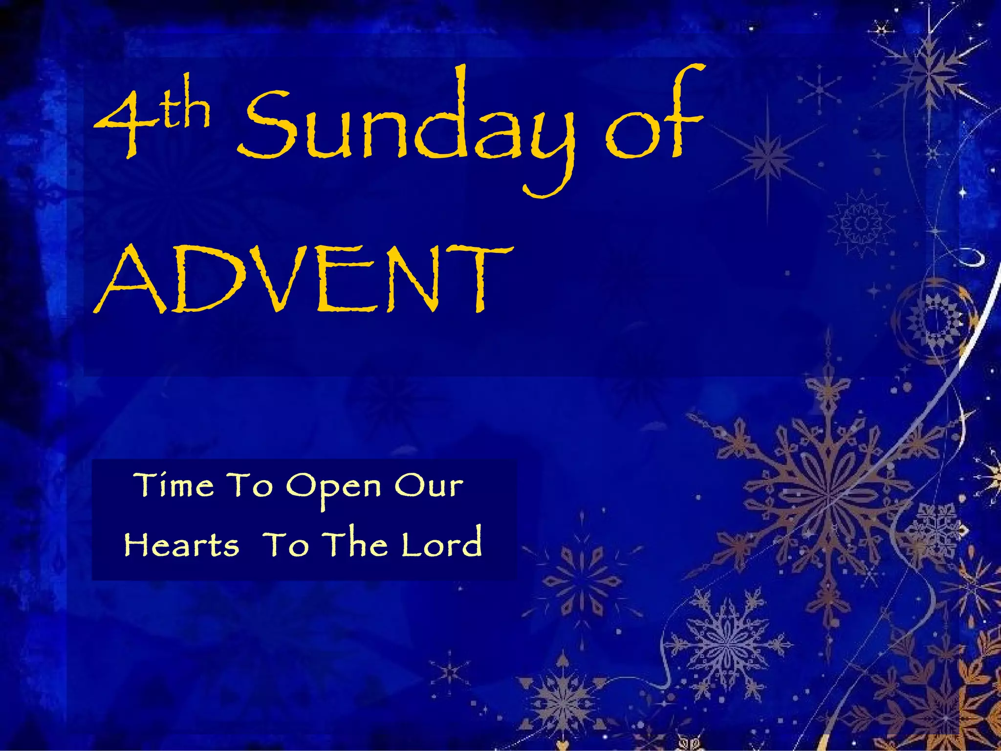 4th Sunday Of Advent Year C PPT