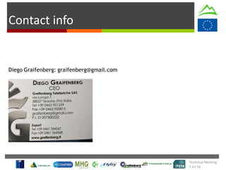 Contact info
Diego Graifenberg: graifenberg@gmail.com
Technical Meeting
5 Jul 16
 