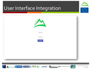Technical Meeting
5 Jul 16
User Interface Integration
 