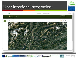 Technical Meeting
5 Jul 16
User Interface Integration
 