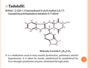 4th unit drugs for erectile dysfunction | PPTX