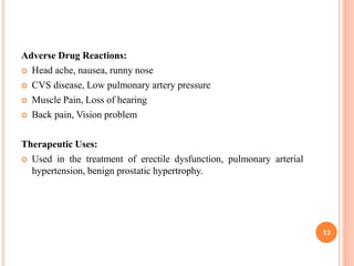 4th unit drugs for erectile dysfunction | PPTX