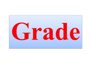 Grade
 