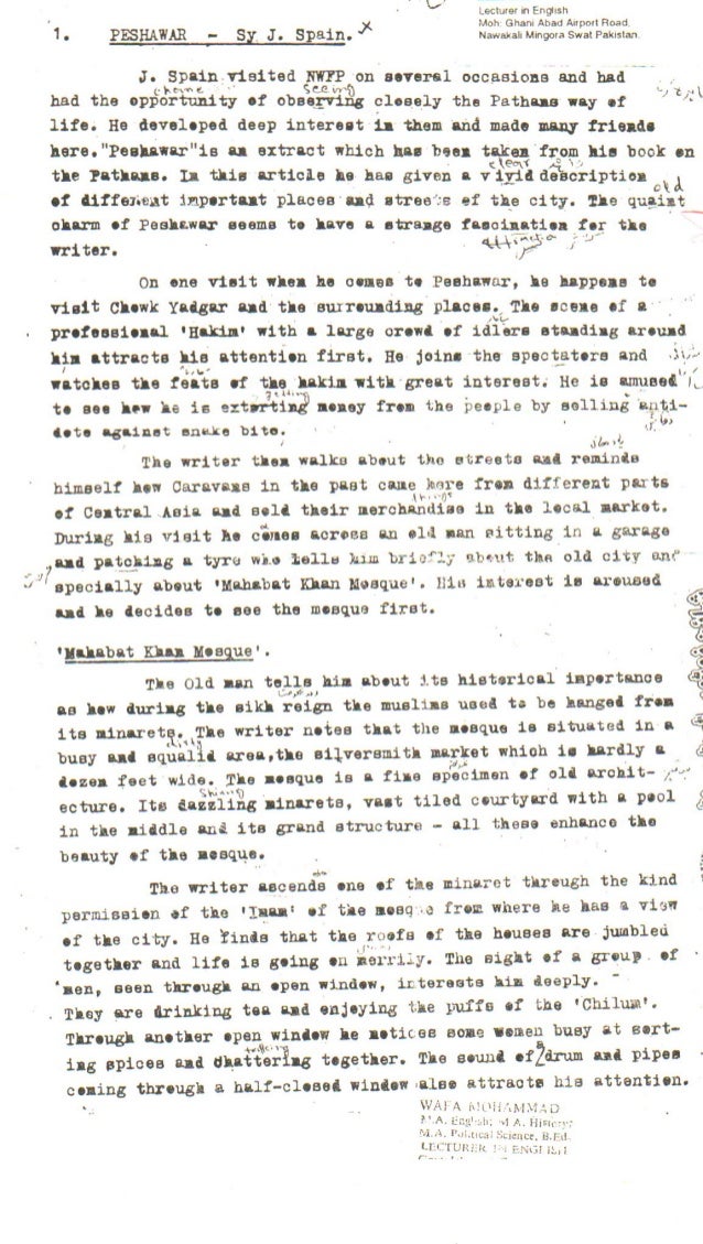 4th Year English Ba Ii Notes