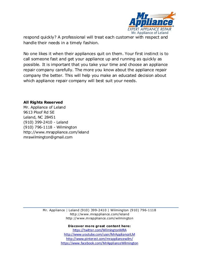 4 Tips for Hiring an Appliance Repair Service