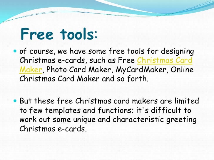free christmas card maker