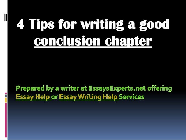 Help with essay conclusion