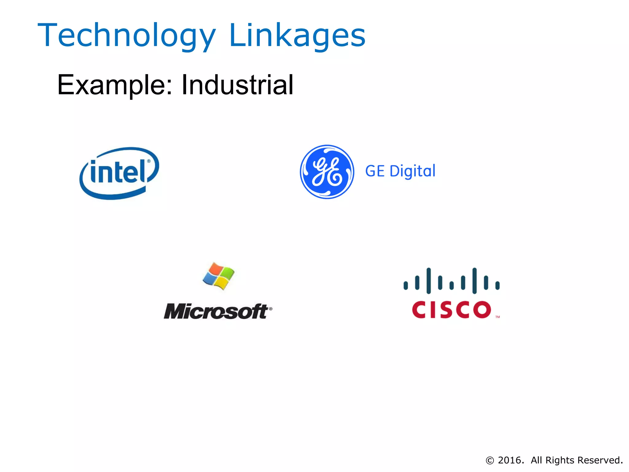 © 2016. All Rights Reserved.
Technology Linkages
Example: Industrial
 