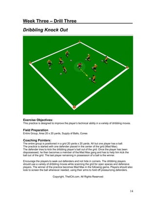 Week Three – Small Sided Game_______ _______

Small-Sided Game (no goalkeepers)




Exercise Objectives:
Finish with small...