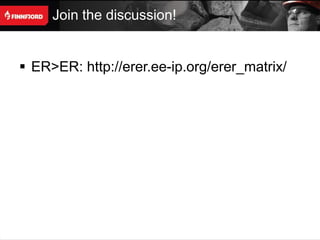 Join the discussion!


 ER>ER: http://erer.ee-ip.org/erer_matrix/
 