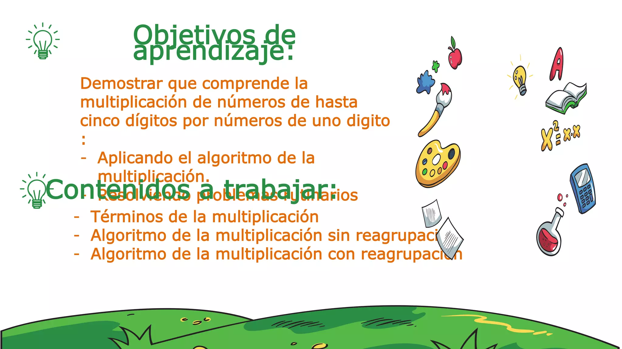 4tomatematica algoritmo multiplicacion | PPTX | Education
