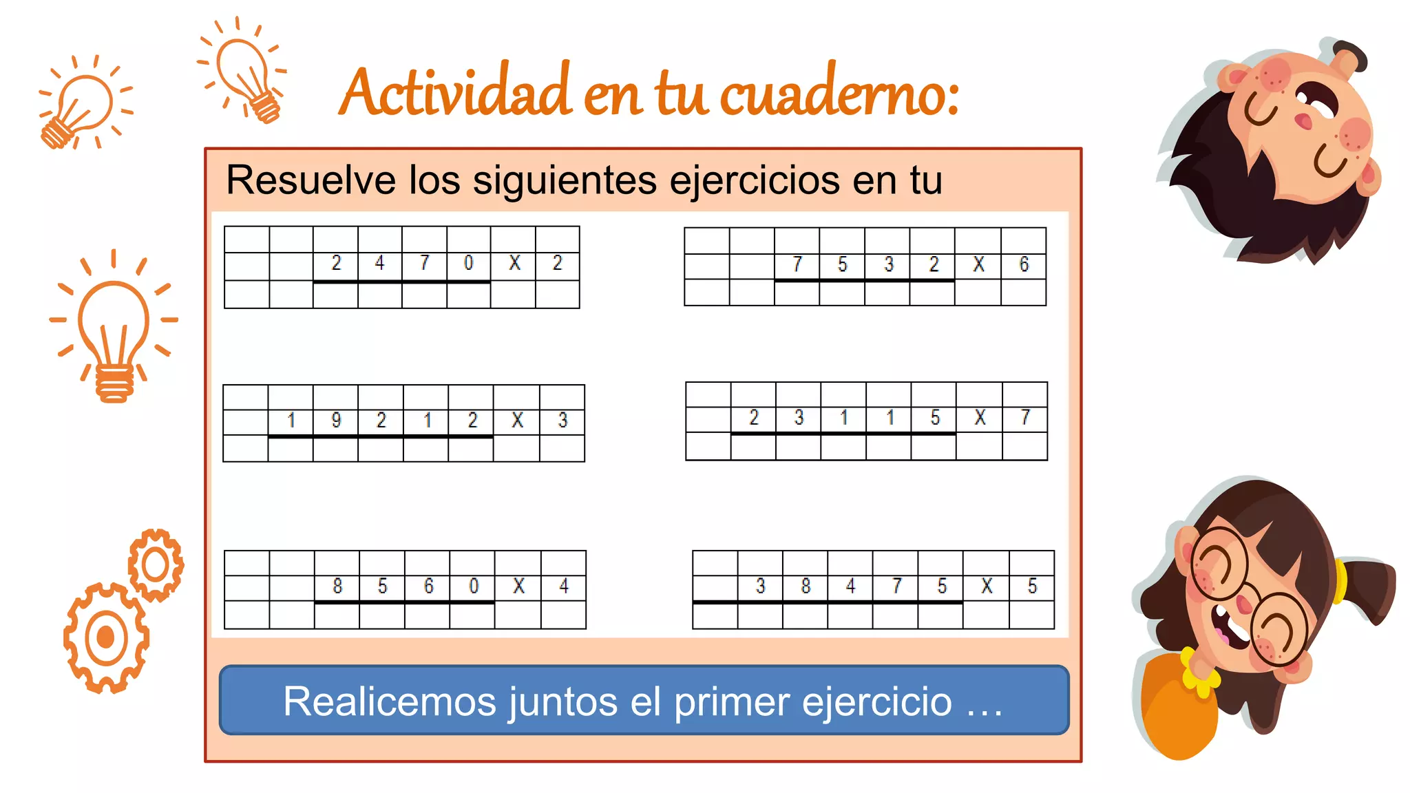 4tomatematica algoritmo multiplicacion | PPTX | Education